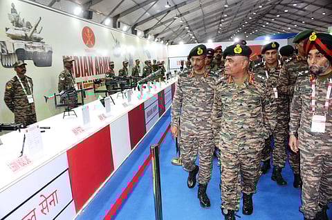 Army Chief Gen Manoj Pande visits MSME Defence Expo at Pune