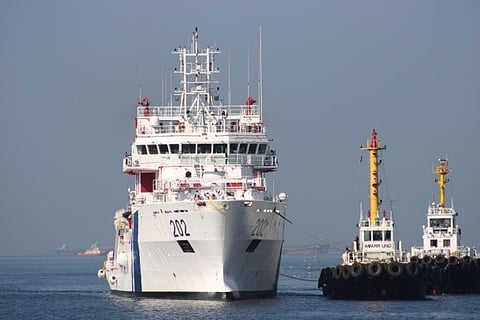 Indian Coast Guard ship Samudra Paheredar