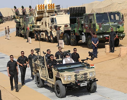 Tri-service military exercise ‘Bharat Shakti’ held at Pokhran