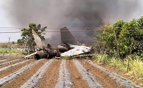 Sukhoi-30MKI fighter jet crashed