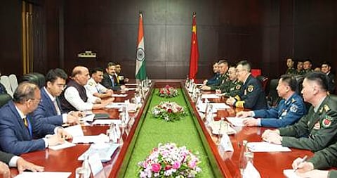 Rajnath talks with his Chinese counterpart in Laos