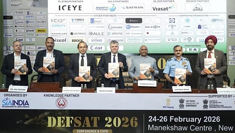 Alt="CERT-In, SIA-India Launch Space Cyber Framework to Shield India's Orbit during DefSat 2026"