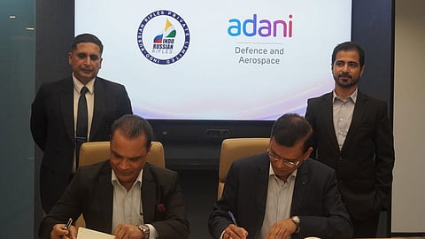 Alt="Adani Defence and Aerospace signing five-year agreement with Indo-Russian Rifles Private Limited"