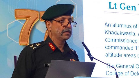 Alt="Engineer in Chief: MES Lt. Gen Vikas Rohella"