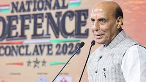 Alt="Defence Minister Rajnath Singh"