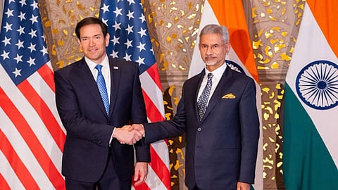 Alt="EAM S. Jaishankar with US Secretary of State Marco Rubio"