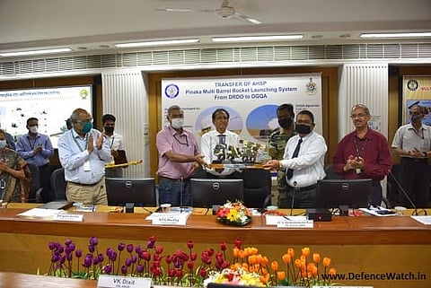DRDO transfers AHSP responsibility of Pinaka weapon system to DGQA