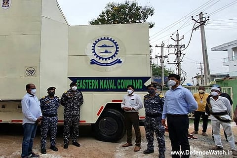 Indian Navy provides ‘Oxygen on Wheels’ to Palasa COVID care centre