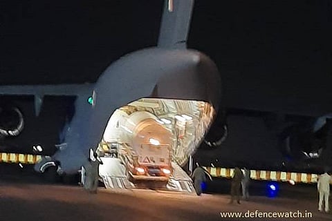 IAF airlifts 13 empty cryogenic oxygen tankers from Bangkok, Singapore, Dubai
