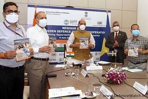 India-Sweden defence industry webinar: Rajnath singh calls for investment in Defence Corridors