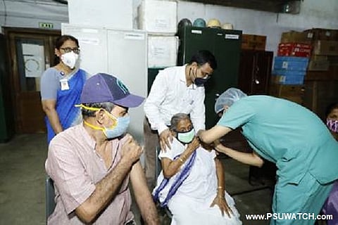 GRSE organises COVID-19 vaccination drive for its employees & their family members