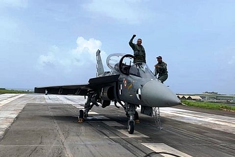 Historic: LCA Tejas (Navy) makes successful arrested landing