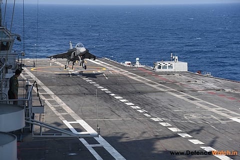 First ever: LCA Tejas makes arrest landing on INS Vikramaditya