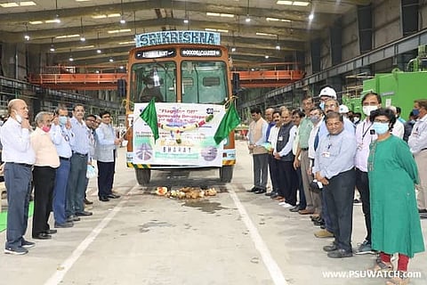 MIDHANI, NFC flag off 2nd consignment of SG Tubes to be supplied to BHEL