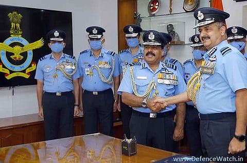 Air Chief Marshal VR Chaudhari takes over as the new Chief of the Air Staff