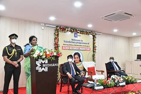 Defence Exhibition: Telangana Governor praised MIDHANI for contributions towards 'Aatmanirbhar Defence'