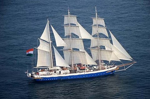 INS Sudarshini returns to India after month-long deployment in the Gulf Region