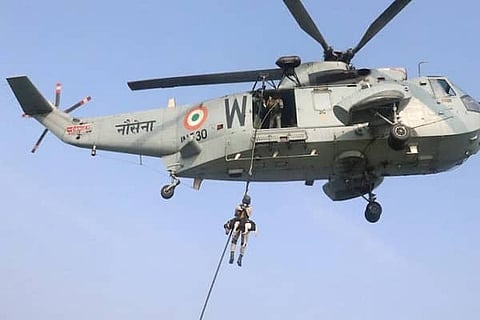 Indian Navy conducts Security Exercise ‘Prasthan’ in Offshore Development Area off Mumbai coast