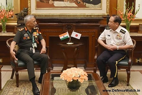 Japan Defence Chief calls on Army Chief to bolster military ties