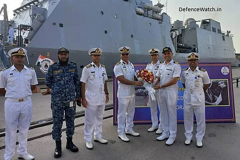 Third Edition of India-Bangladesh Naval Exercise BONGOSAGAR underway at Port Mongla at Port Mongla