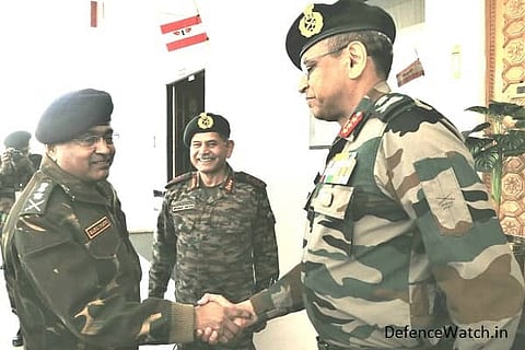 General Manoj Pande visiting Ladakh sector to review security situation (Image: Indian Army)
