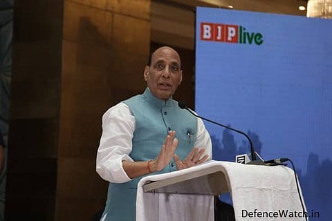 Government committed to procure from domestic players to fulfil national & international requirements, said Defence Minister in Lucknow