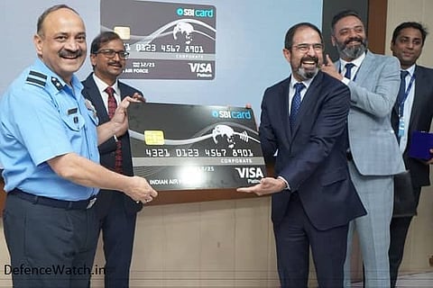 IAF has signed an MoU with SBI for Use of Corporate Card in IAF Canteens (Image: IAF Twitter)