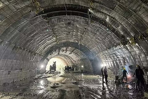 BRO on friday successfully conducted final break through blast of Nechiphu Tunnel (Image: BRO)