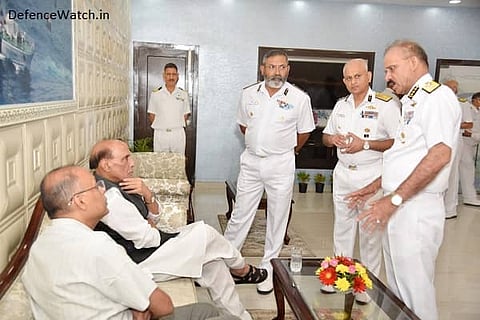 Defence Minister Rajnath Singh on Monday inaugurated 3-day ICG Commanders’ Conference (Photo: ICG)