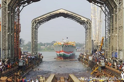 Dunagiri, a Project 17A frigate to be launched tomorrow