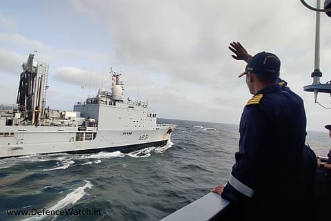 Indian and French Navies Exercise in The Atlantic (Photo: Indian Navy)