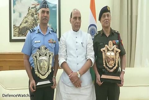 Online portal facilitating Raksha Mantri’s Awards for Excellence in Defence and Aerospace Sector 2021-22 launched by MoD (File Photo)
