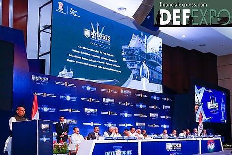 DefExpo’22: Defence Minister hosts Indian Ocean Region plus Defence Ministers’ Conclave