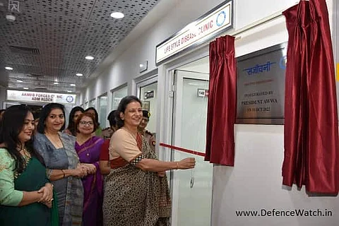 Lifestyle Clinic 'Sanjeevani' inaugurated by Mrs Archana Pande, President, Army Wives Welfare Association (AWWA) at Armed Forces Clinic, New Delhi (Photo: ADGPI)