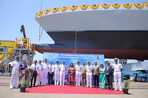 GRSE launches fourth SVL 'Sanshodhak'