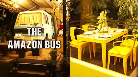 Experience one of a kind stay at Amazon Bus in Dehradun