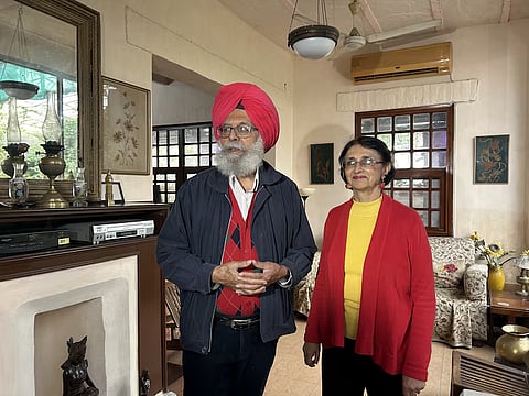 Peter Singh and Nino Kaur in Sainik Farms