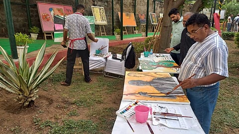 Srijan Open-Air Art Gallery at Nehru Park