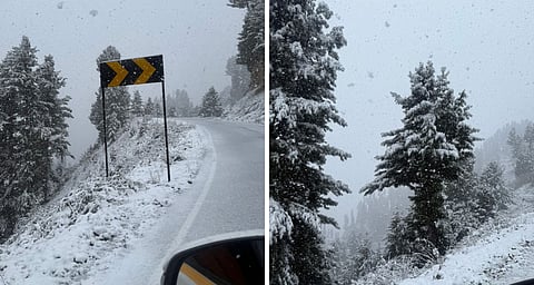 Kashmir Receives 1st Snowfall of the Season