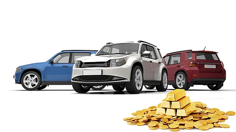 Car and gold