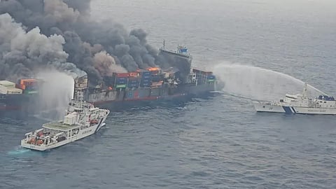 Burning ship