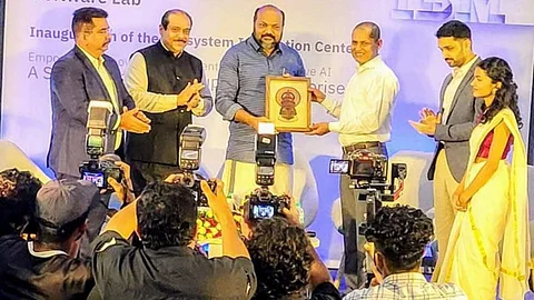 Industries minister P Rajeeve at the opening of IBM’s Ecosystem Incubation Center (EIC)