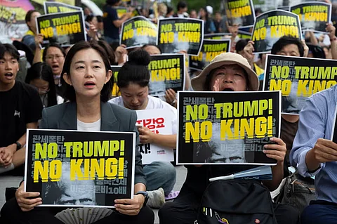Anti-Trump protest in Seoul