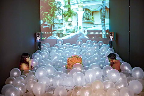 An exhibit at the Kochi-Muziris Biennale at Fort Kochi, Kerala
