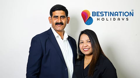 Jeena Fernandez and Shaibin Varghese Mathew of Bestination Holidays