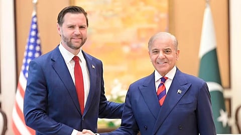JD Vance and Pakistan Prime Minister Shahbaz Sherif