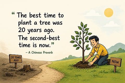 Quote of the day: `The second-best time is now’
