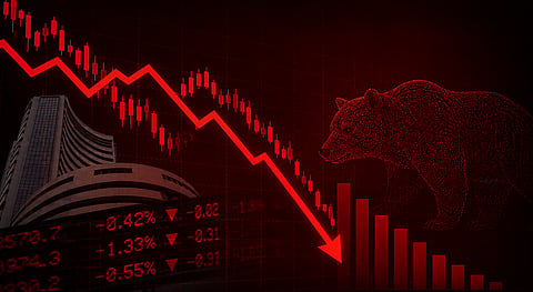 Markets extend slide as crude oil, West Asia tensions weigh on sentiment