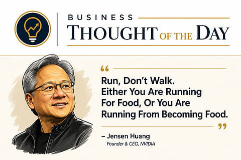 Run for food or be eaten, says NVIDIA's Jensen Huang