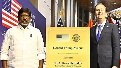Donald Trump Avenue naming ceremony.